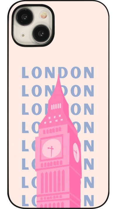 iPhone 15 Plus Case Hülle - London Pink Print