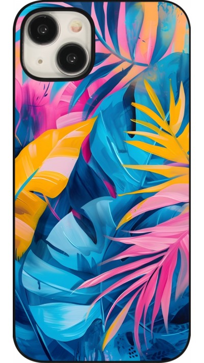 iPhone 15 Plus Case Hülle - Palms Blue