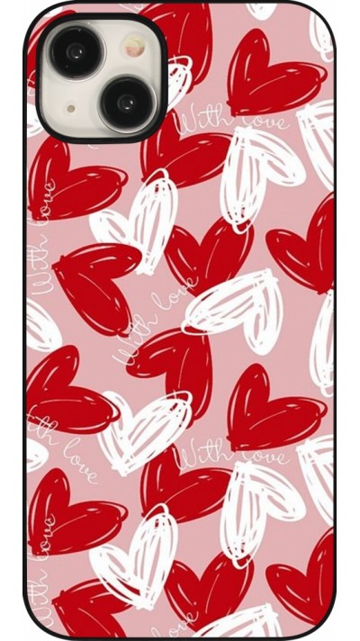 iPhone 15 Plus Case Hülle - Valentine 2024 with love heart