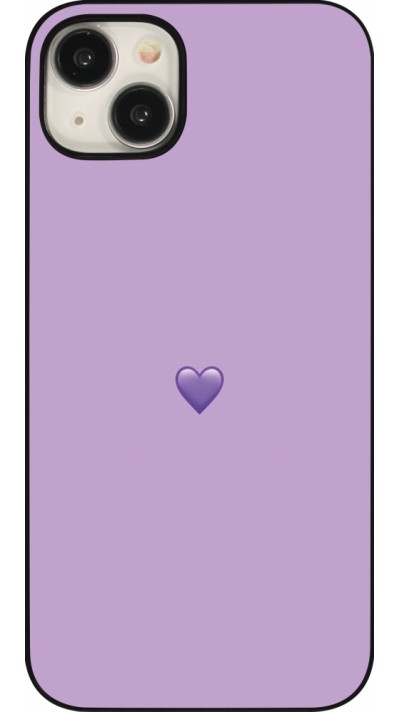 iPhone 15 Plus Case Hülle - Valentine 2023 purpule single heart