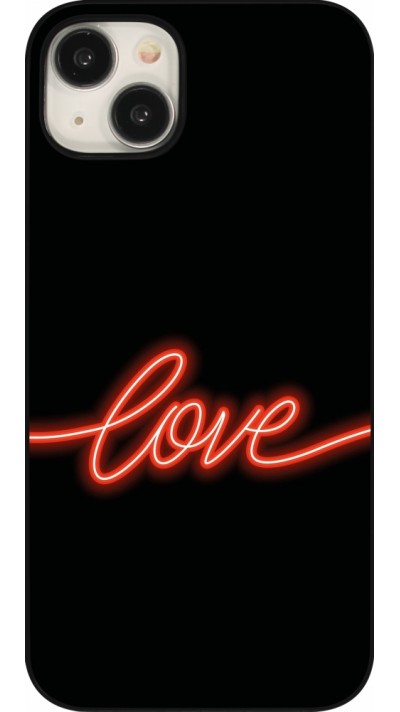 iPhone 15 Plus Case Hülle - Valentine 2023 neon love