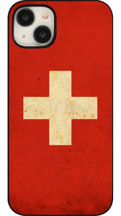 iPhone 15 Plus Case Hülle - Vintage Flag SWISS