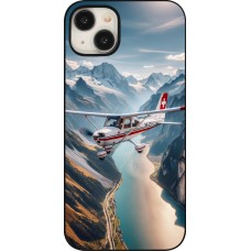 iPhone 15 Plus Case Hülle - Schweizer Alpenflug