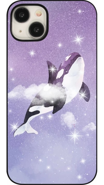 iPhone 15 Plus Case Hülle - Whale in sparking stars