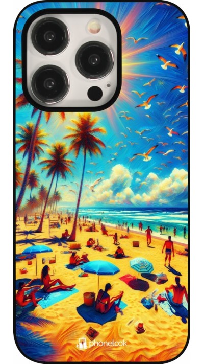 iPhone 15 Pro Case Hülle - Sommer Paradies Farbe