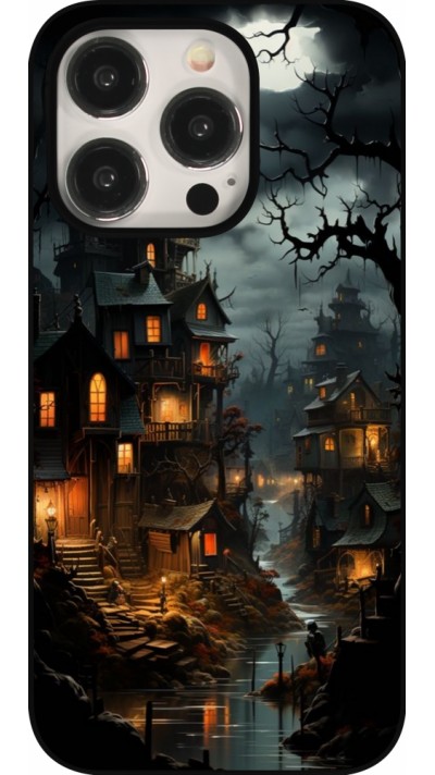 iPhone 15 Pro Case Hülle - Halloween 2024 scary town