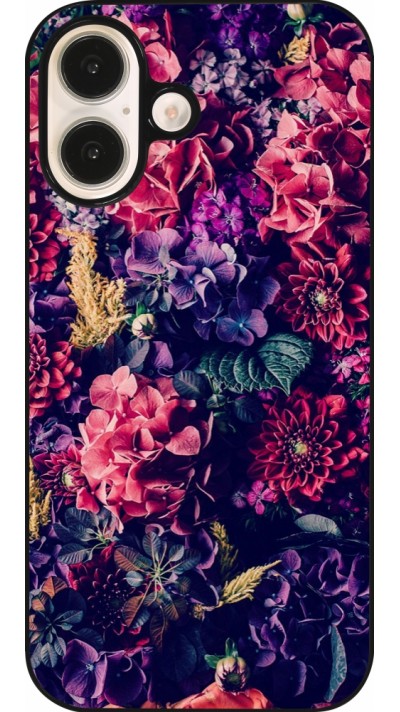 iPhone 16 Case Hülle - Flowers Dark