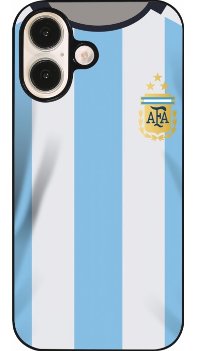 iPhone 16 Case Hülle - Argentinien 2022 personalisierbares Fussballtrikot