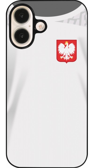 iPhone 16 Case Hülle - Polen 2022 personalisierbares Fussballtrikot