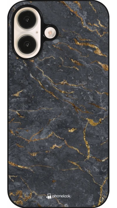 iPhone 16 Case Hülle - Grey Gold Marble