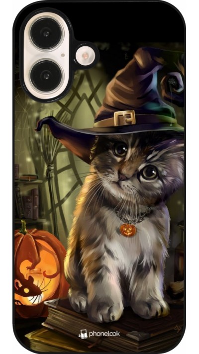 iPhone 16 Case Hülle - Halloween 21 Witch cat