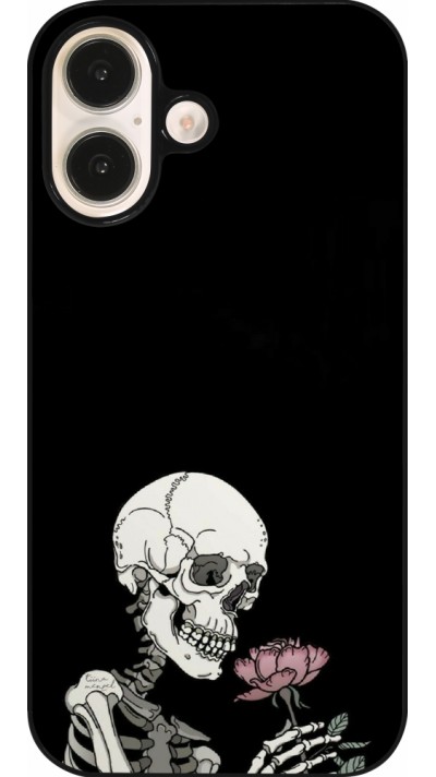 iPhone 16 Case Hülle - Halloween 2023 rose and skeleton