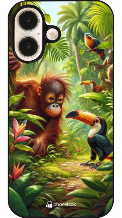 iPhone 16 Case Hülle - Tropischer Dschungel Tayrona