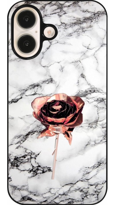 iPhone 16 Case Hülle - Marble Rose Gold