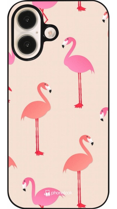 iPhone 16 Case Hülle - Pink Flamingos Pattern