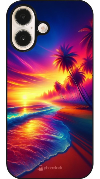 iPhone 16 Case Hülle - Strand Sonnenuntergang auffällig