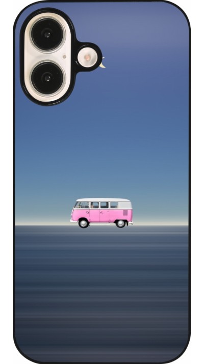 iPhone 16 Case Hülle - Spring 23 pink bus