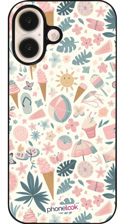 iPhone 16 Case Hülle - Sommer Pink Muster