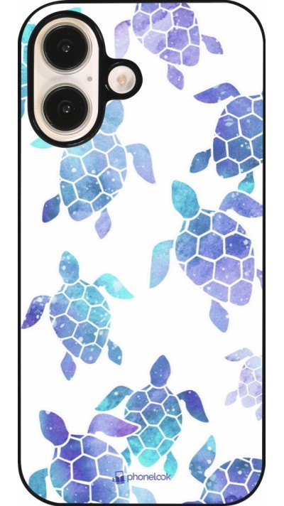 iPhone 16 Case Hülle - Turtles pattern watercolor