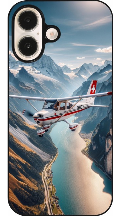 iPhone 16 Case Hülle - Schweizer Alpenflug