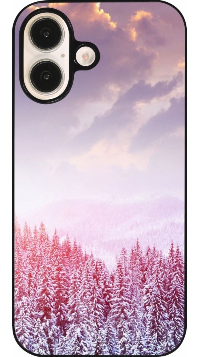 iPhone 16 Case Hülle - Winter 22 Pink Forest