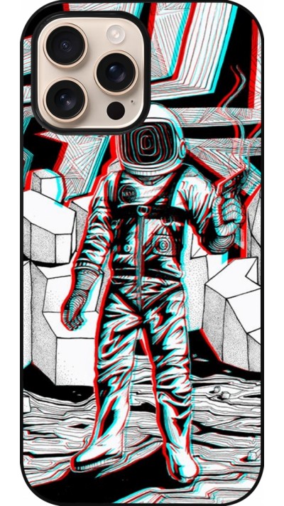 iPhone 16 Pro Max Case Hülle - Anaglyph Astronaut