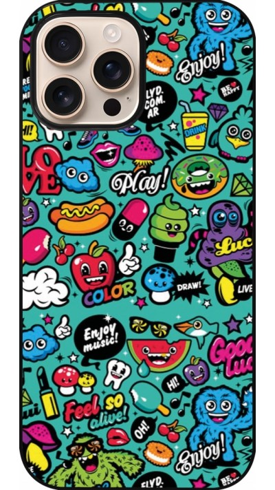 iPhone 16 Pro Max Case Hülle - Cartoons old school