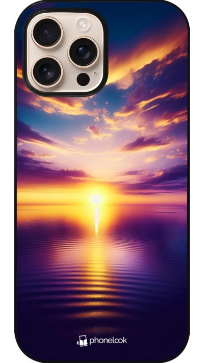 iPhone 16 Pro Max Case Hülle - Sonnenuntergang gelb violett