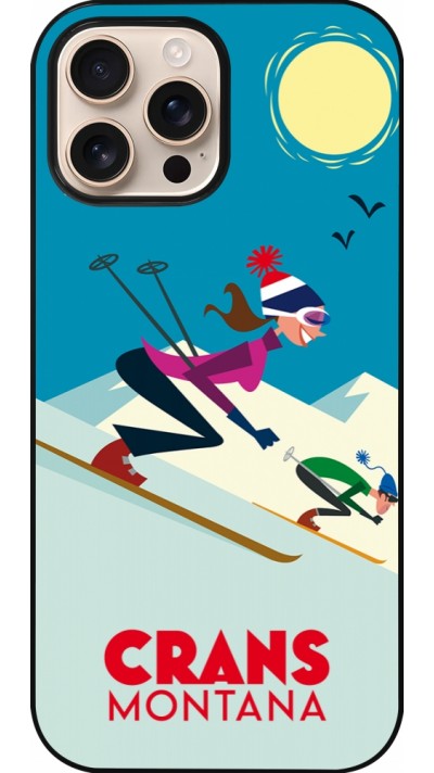 iPhone 16 Pro Max Case Hülle - Crans-Montana Ski Downhill