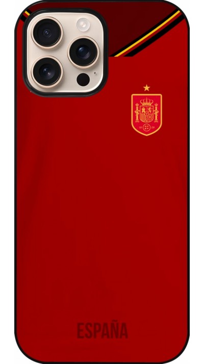 iPhone 16 Pro Max Case Hülle - Spanien 2022 personalisierbares Fußballtrikot