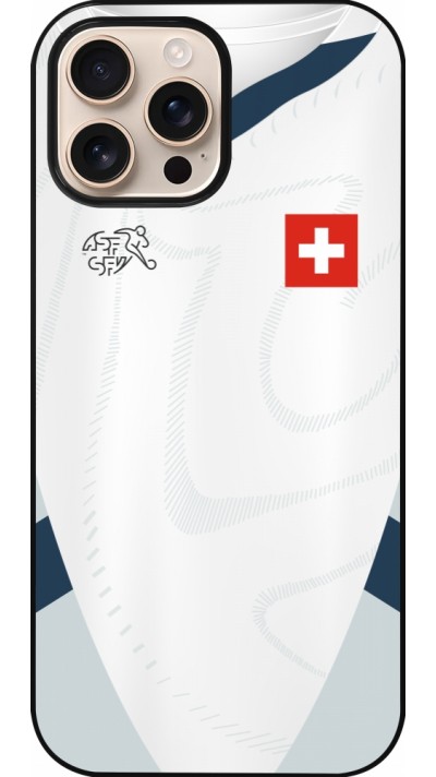 iPhone 16 Pro Max Case Hülle - Schweiz Away personalisierbares Fussballtrikot