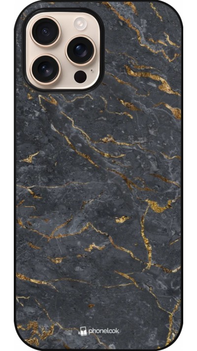 iPhone 16 Pro Max Case Hülle - Grey Gold Marble