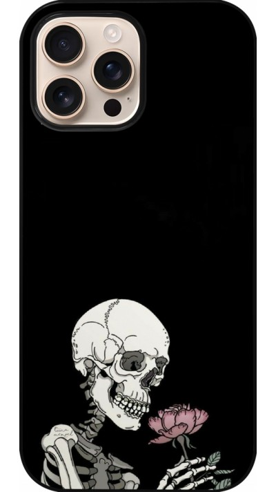 iPhone 16 Pro Max Case Hülle - Halloween 2023 rose and skeleton