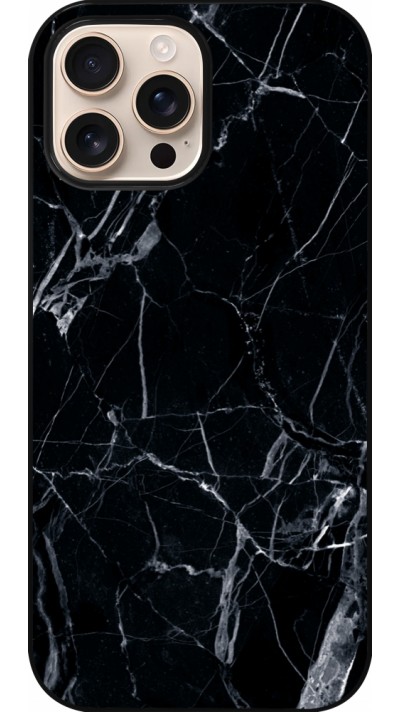 iPhone 16 Pro Max Case Hülle - Marble Black 01