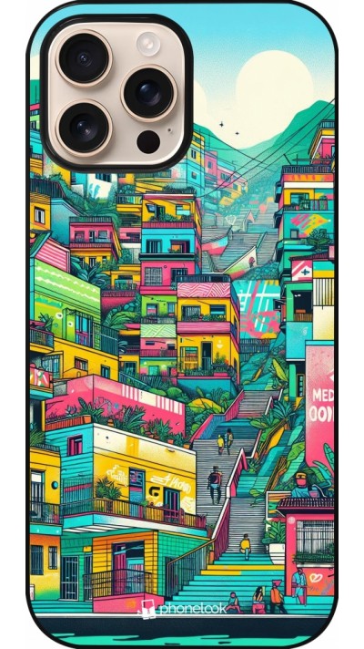 iPhone 16 Pro Max Case Hülle - Medellin Comuna 13 Kunst