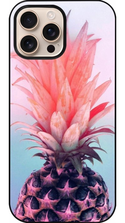 iPhone 16 Pro Max Case Hülle - Purple Pink Pineapple