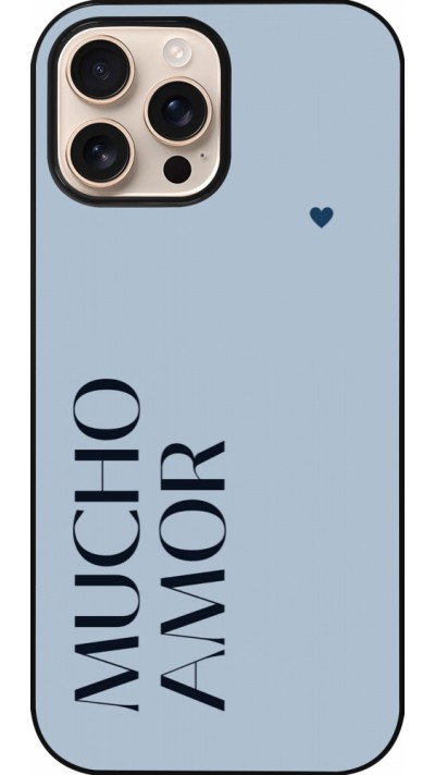 iPhone 16 Pro Max Case Hülle - Valentine 2024 mucho amor azul