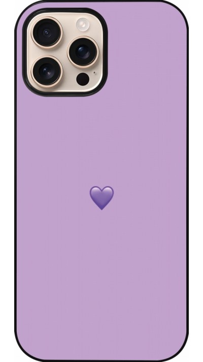 iPhone 16 Pro Max Case Hülle - Valentine 2023 purpule single heart