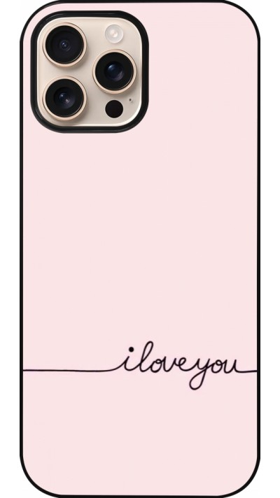 iPhone 16 Pro Max Case Hülle - Valentine 2023 i love you writing