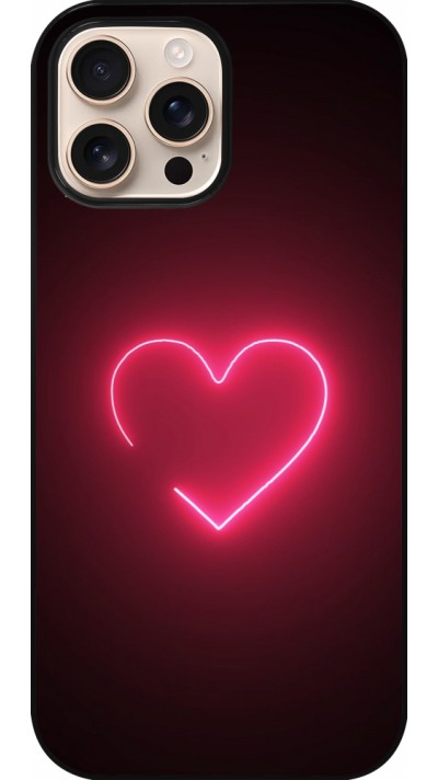 iPhone 16 Pro Max Case Hülle - Valentine 2023 single neon heart