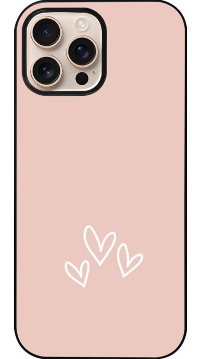 iPhone 16 Pro Max Case Hülle - Valentine 2023 three minimalist hearts