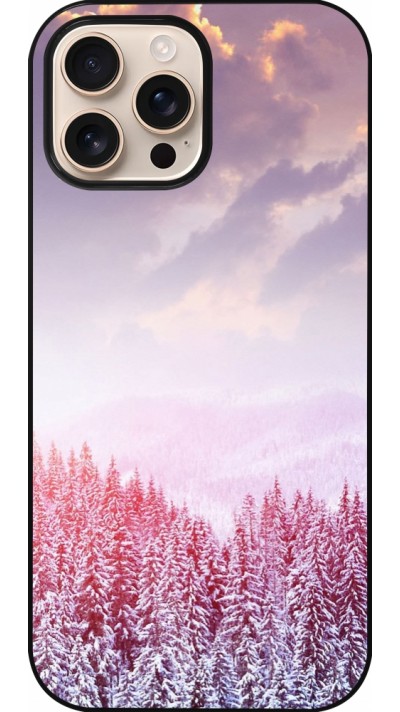 iPhone 16 Pro Max Case Hülle - Winter 22 Pink Forest