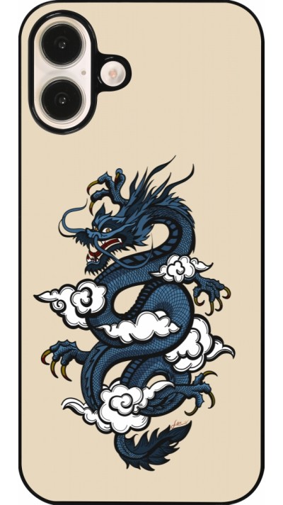 iPhone 16 Plus Case Hülle - Blue Dragon Tattoo