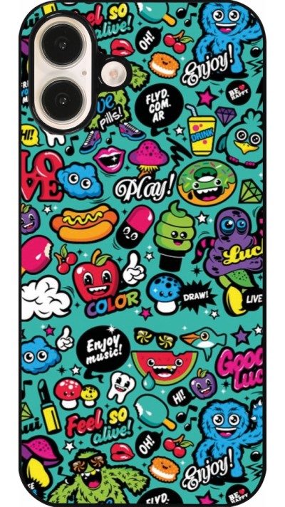 iPhone 16 Plus Case Hülle - Cartoons old school