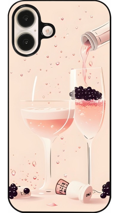 iPhone 16 Plus Case Hülle - Champagne Pouring Pink