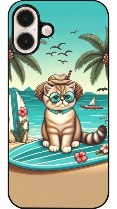 iPhone 16 Plus Case Hülle - Chat Surf Stil