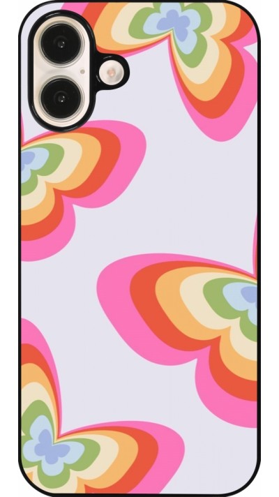 iPhone 16 Plus Case Hülle - Easter 2024 rainbow butterflies