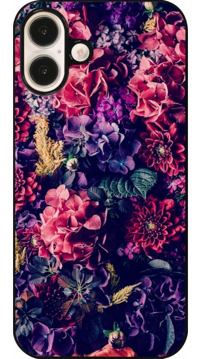 iPhone 16 Plus Case Hülle - Flowers Dark