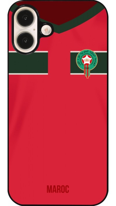 iPhone 16 Plus Case Hülle - Marokko 2022 personalisierbares Fussballtrikot