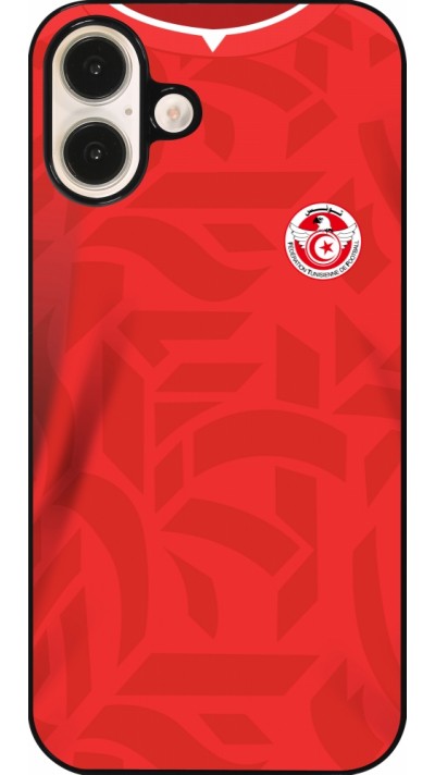 iPhone 16 Plus Case Hülle - Tunesien 2022 personalisierbares Fussballtrikot